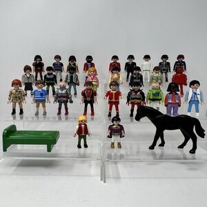 Playmobil Figures Pirate Cops Surfer Dragon Rider Horse People Kids Toy Set lot